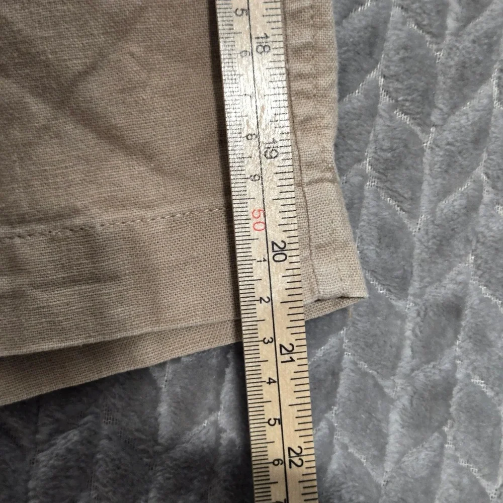Banana Republic Mens Tan Linen Cotton Blend Flat Front Shorts Size 38 622418